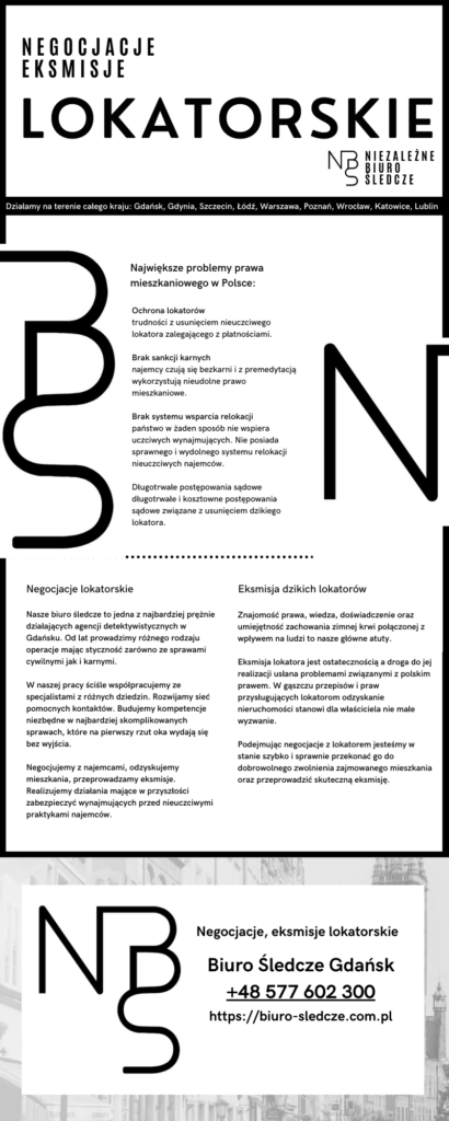 Negocjacje eksmisje lokatorskie. Ikonografika.