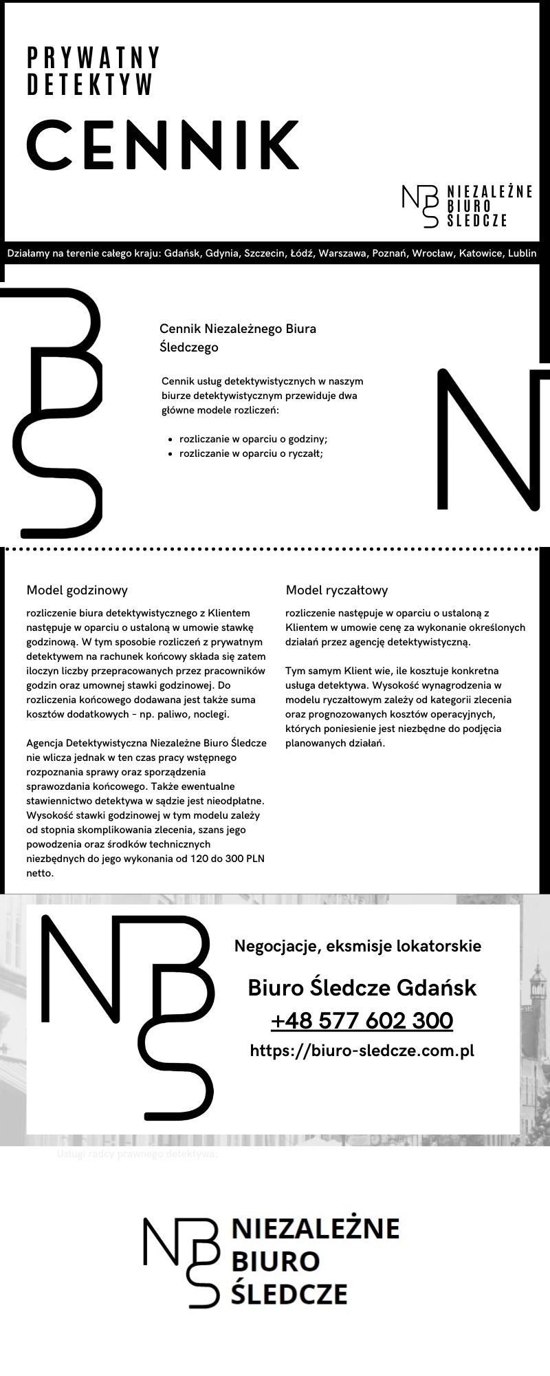 Cennik 2026 biuro detektywistyczne